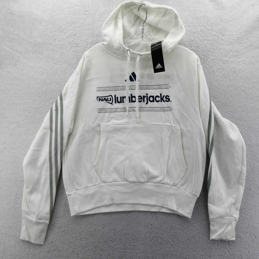 Adidas Hoodie Womens Medium Northern Arizona Lumberjacks White NAU Sweatshirt